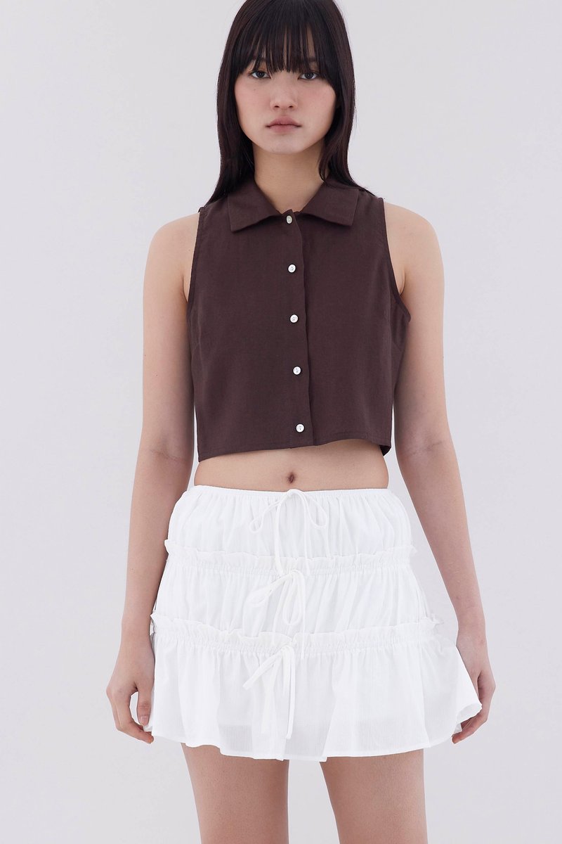 Kaize Collared Crop Top