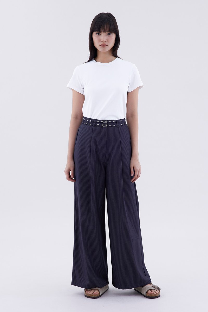 Sharelle High-Rise Pleat Pants