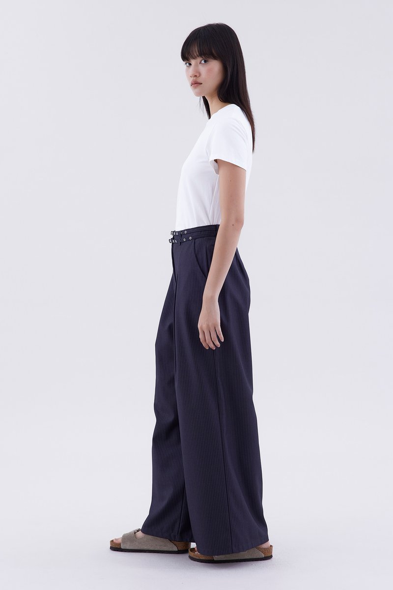 Sharelle High-Rise Pleat Pants