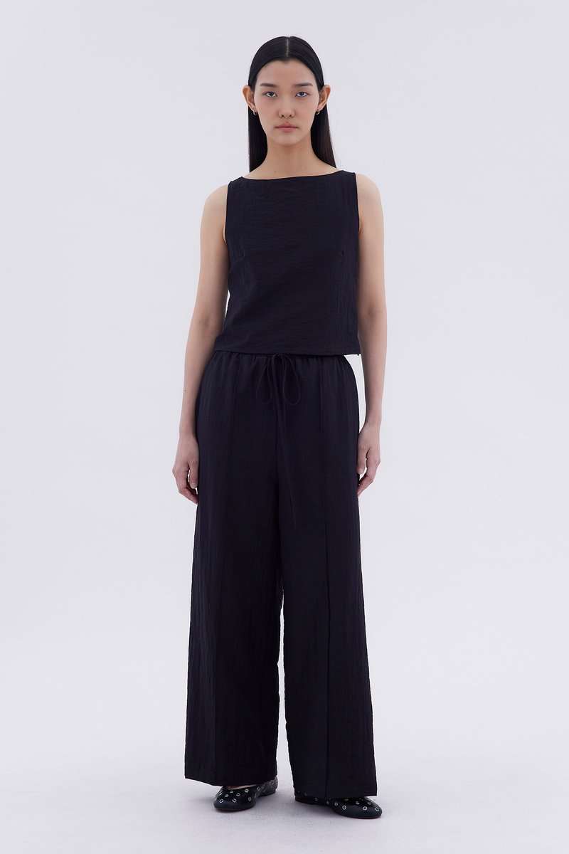 Yara Drawstring Wide-Leg Pants