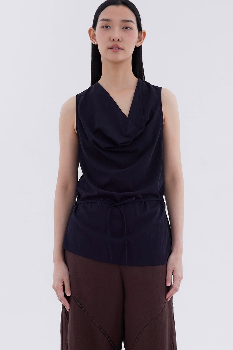 Jupierre Drape-Front Top