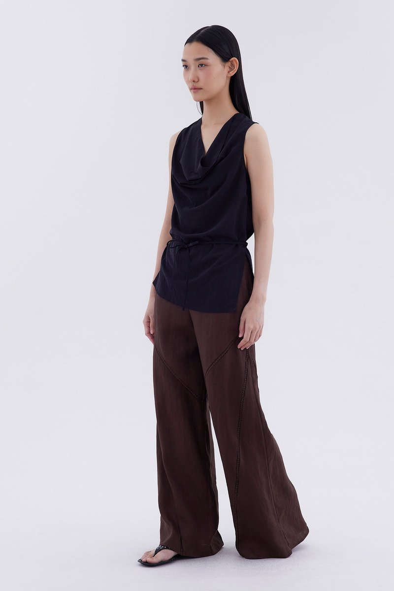 Jupierre Drape-Front Top