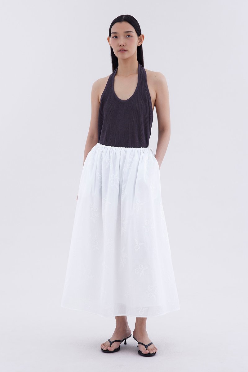 Delke Drawstring Full Skirt