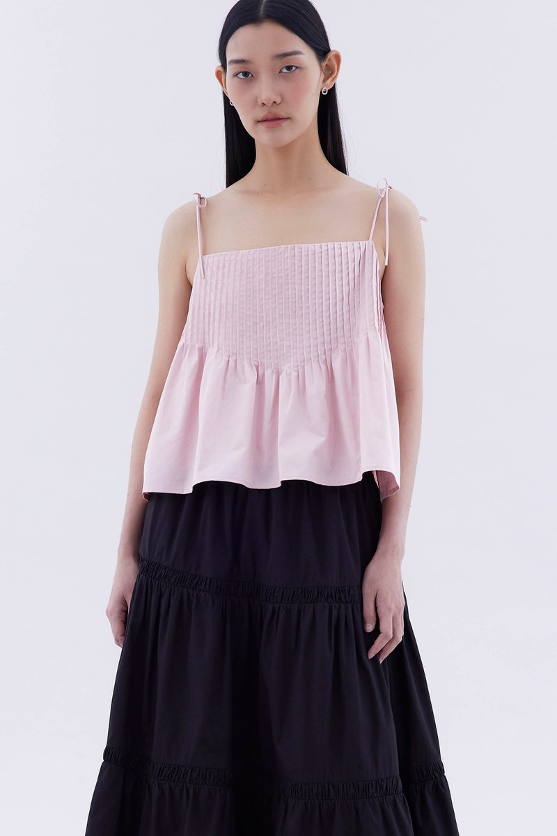 Brenelle Pin-tuck Top
