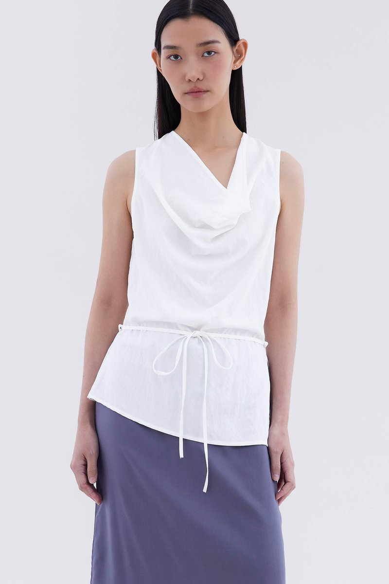 Jupierre Drape-Front Top