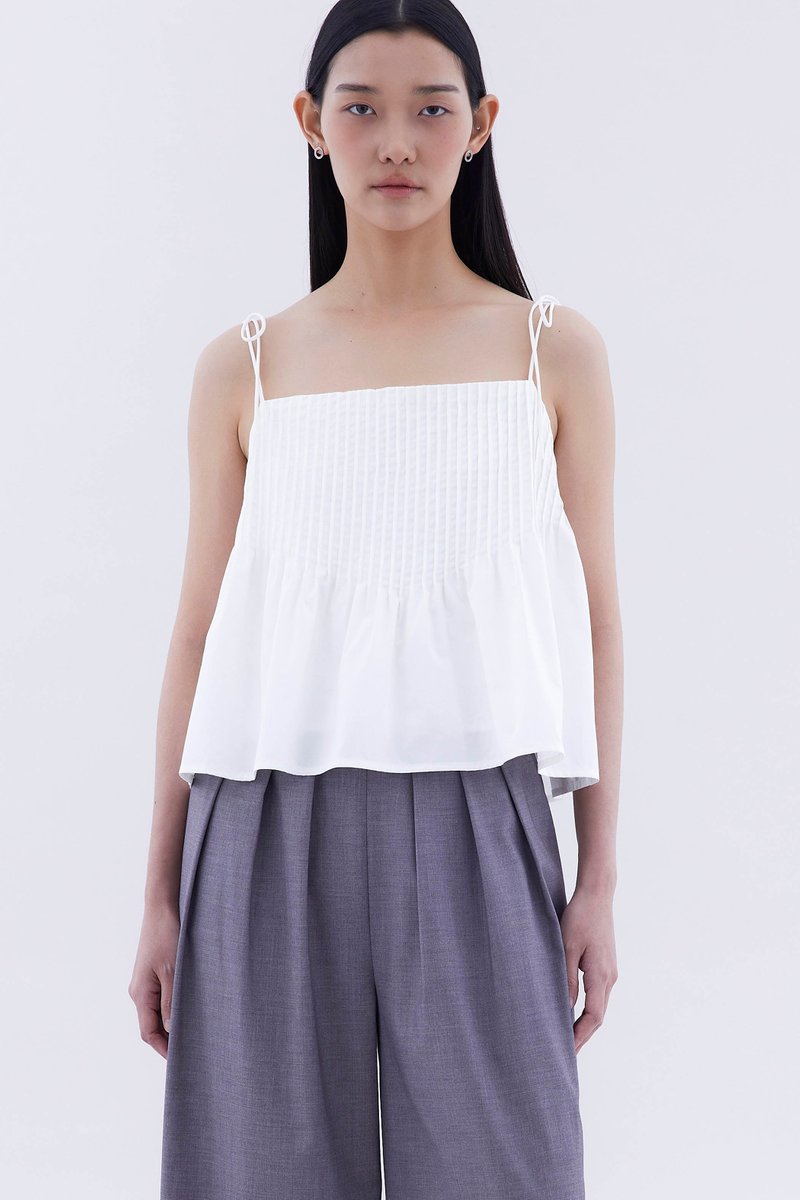 Brenelle Pin-tuck Top