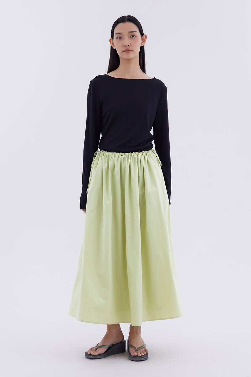 Delke Drawstring Full Skirt