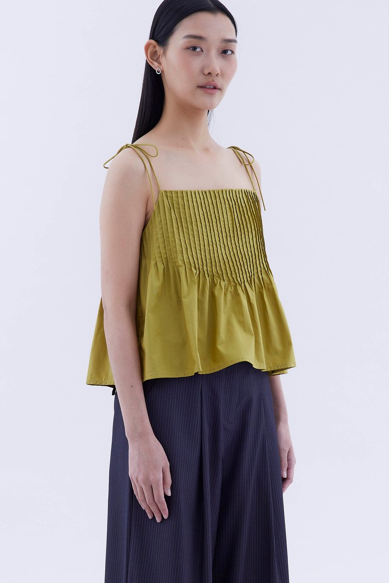 Brenelle Pin-tuck Top