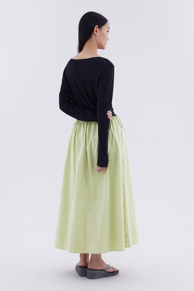 Delke Drawstring Full Skirt