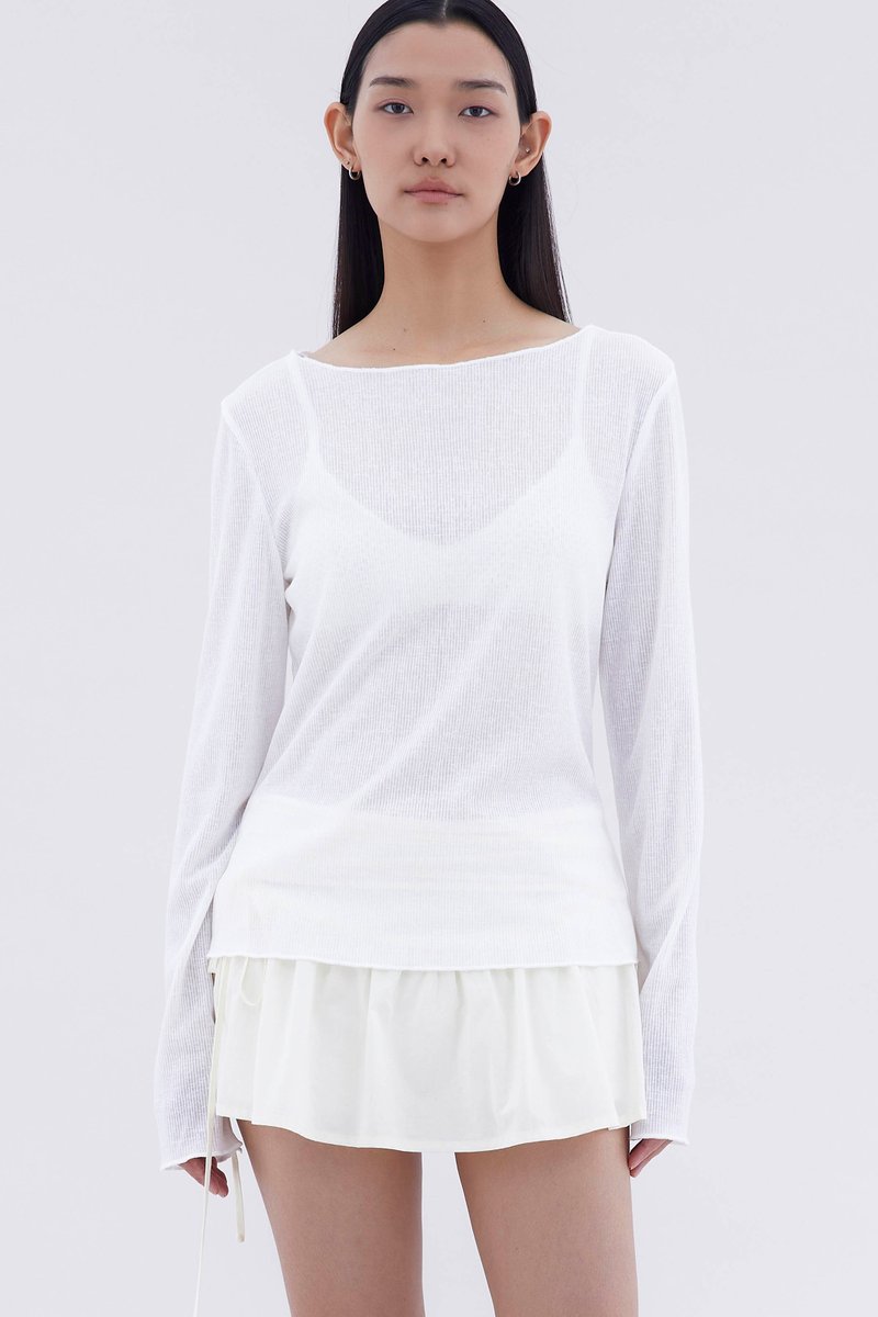 Amoret Sheer Relaxed Top