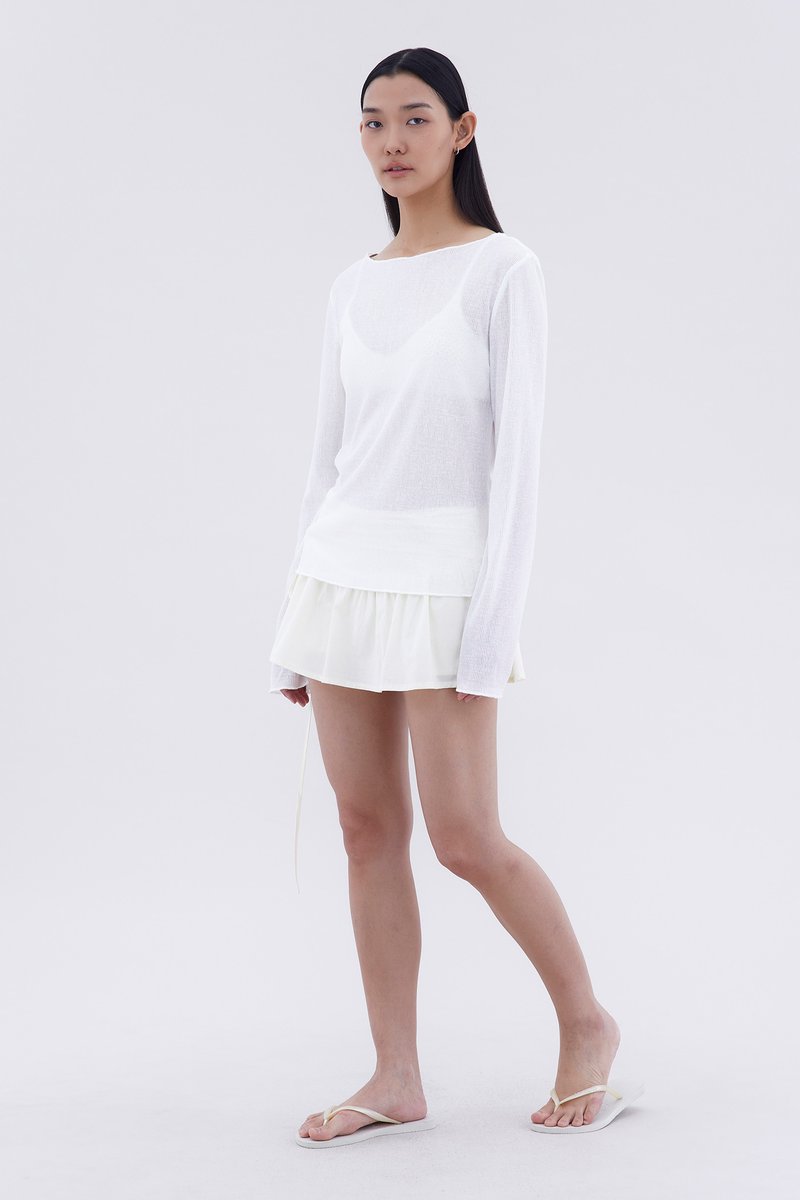 Amoret Sheer Relaxed Top