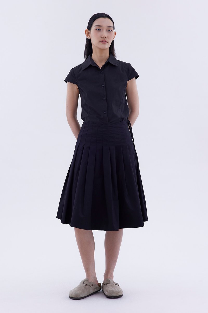 Loona Cap Sleeve Fitted Shirt