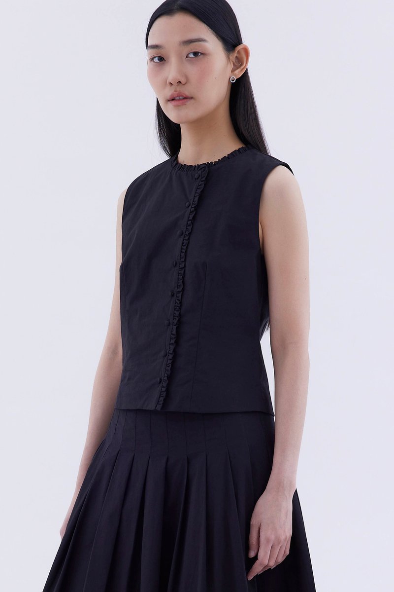 Gisella Ruffle-Trim Top