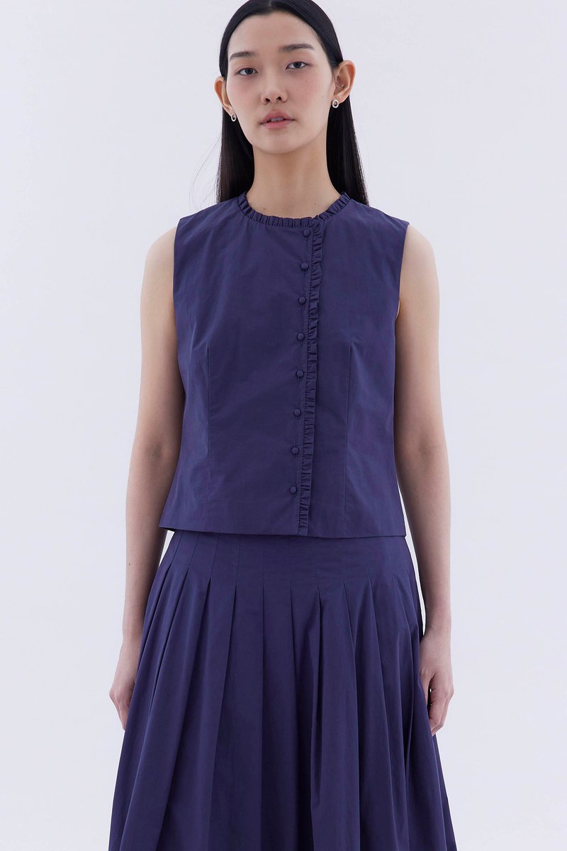 Gisella Ruffle-Trim Top