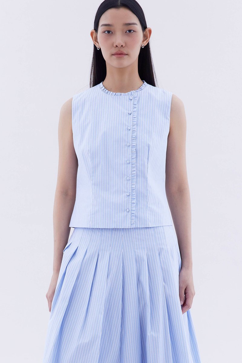 Gisella Ruffle-Trim Top