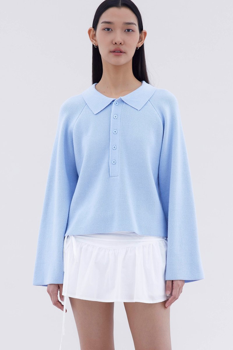 Maude Half Button Oversized Sweater