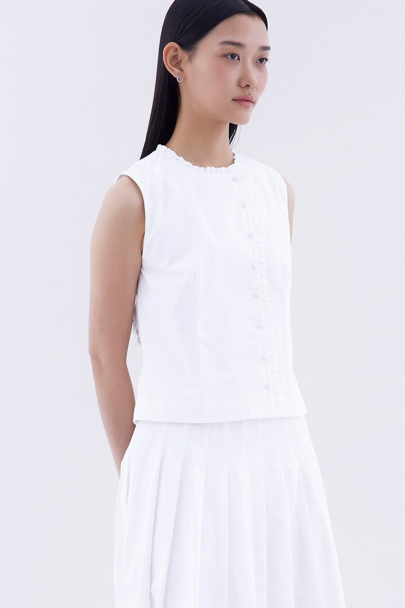 Gisella Ruffle-Trim Top