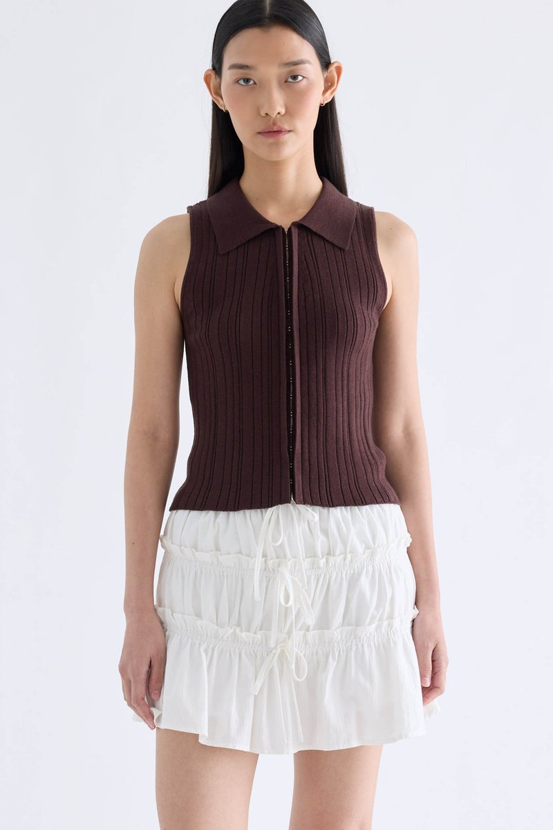 Amoryn Collared Knit Tank