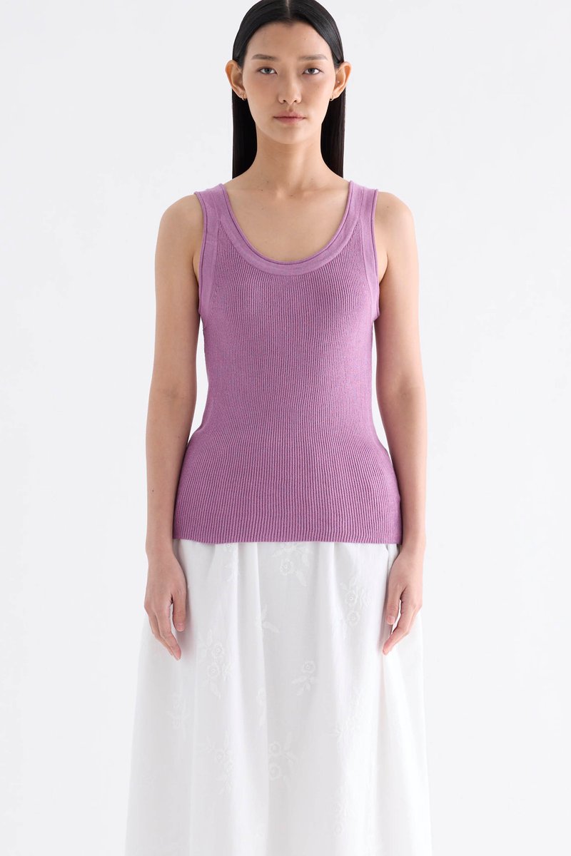 Kanery Scoop-Neck Rib Tank