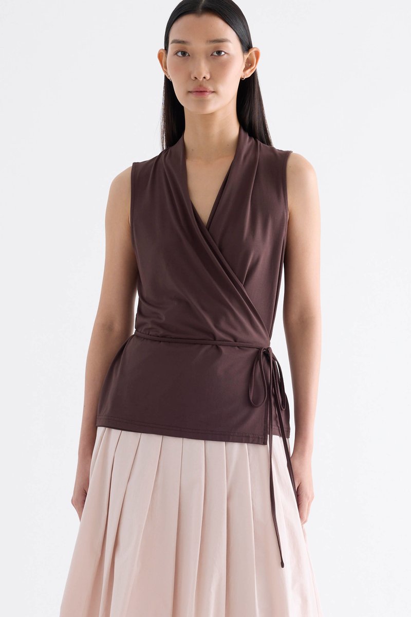 Verda Wrap-Tie Top