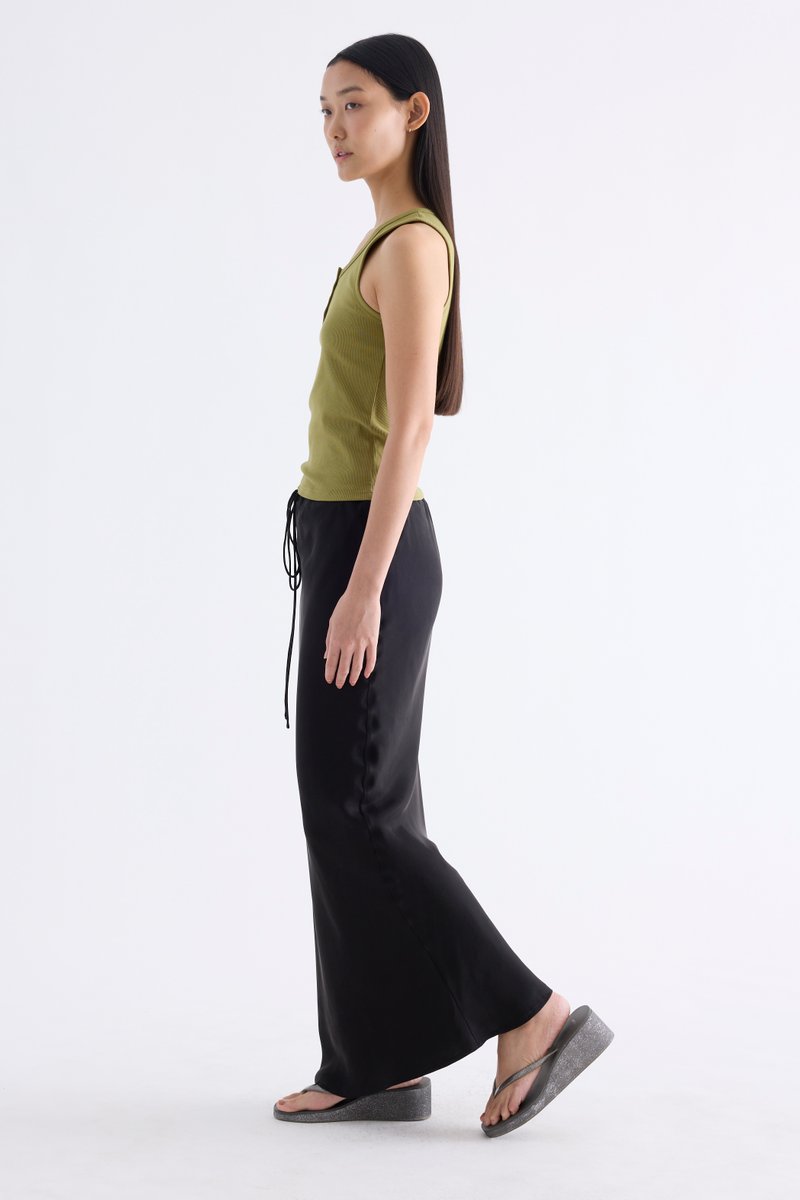 Tove Drawstring Bias Skirt