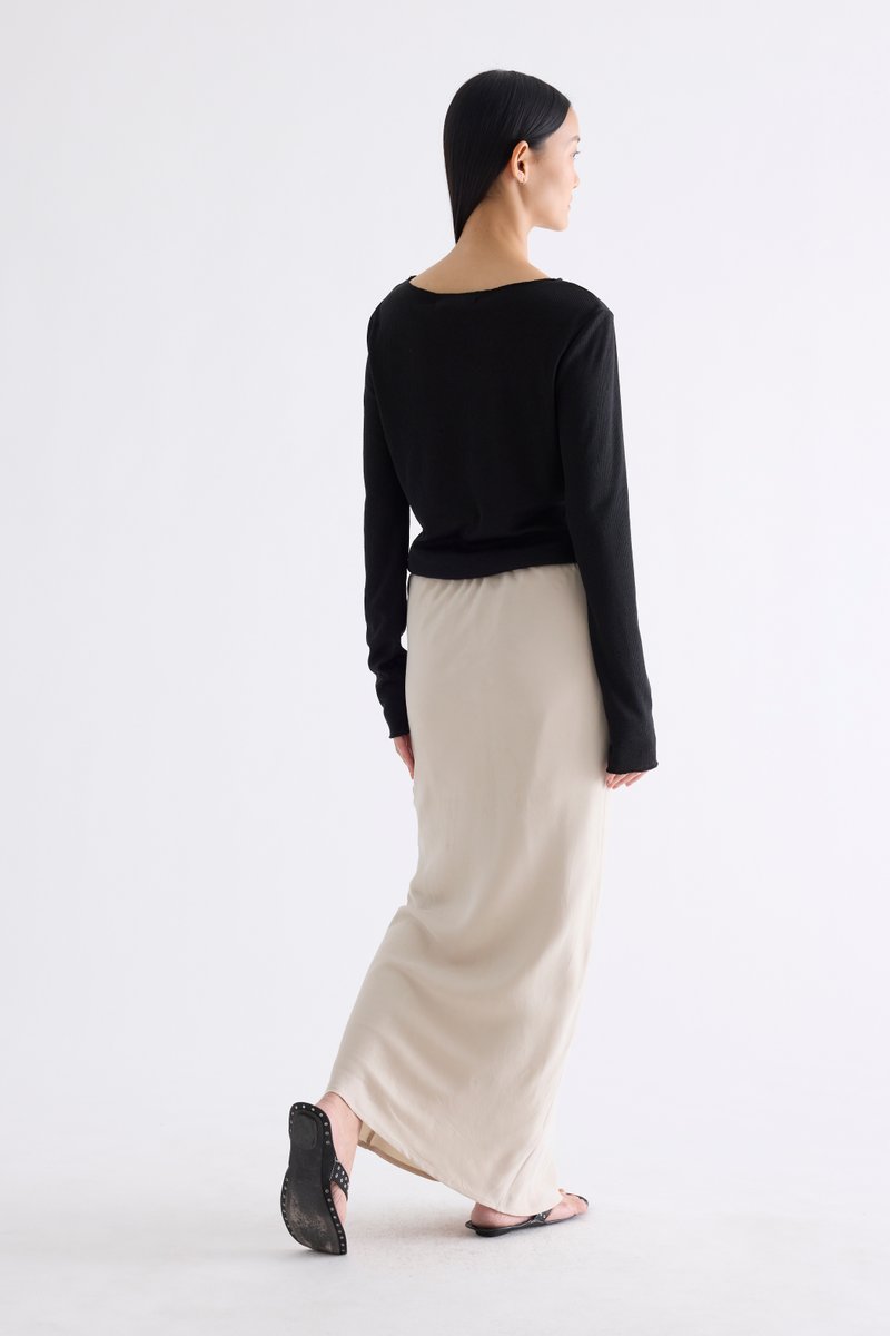 Tove Drawstring Bias Skirt