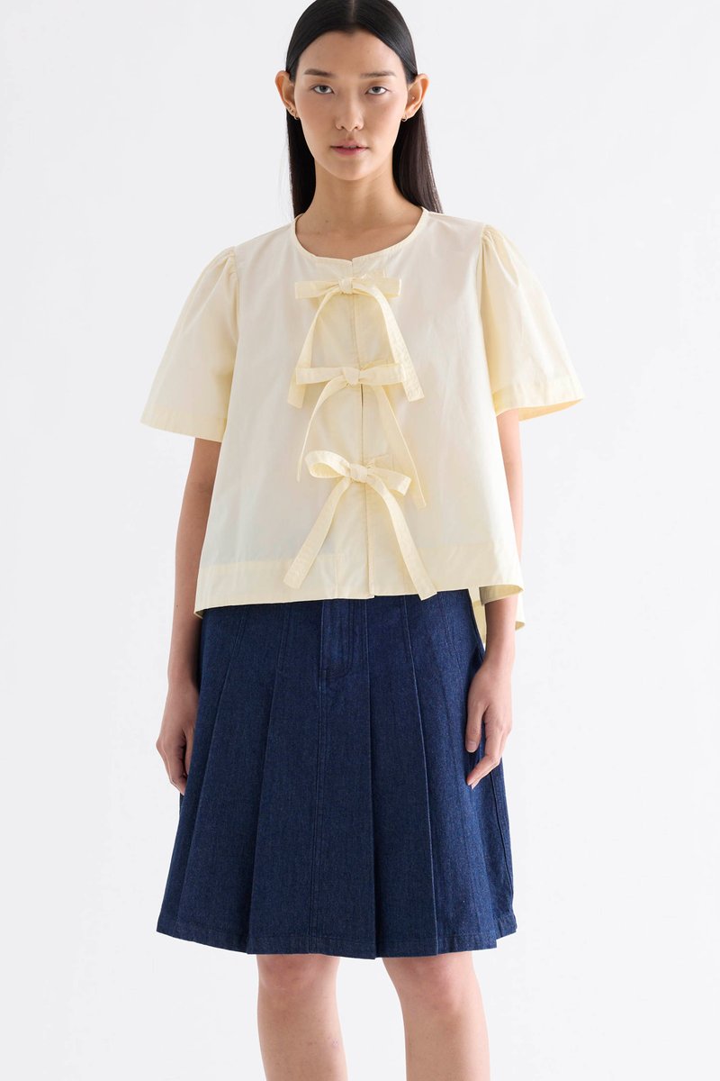 Selene Front-Tie Blouse