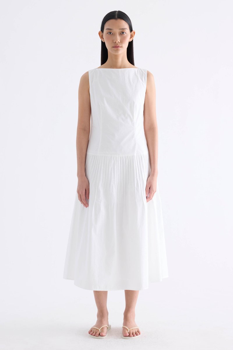 Geneviv Pleat Waist Dress