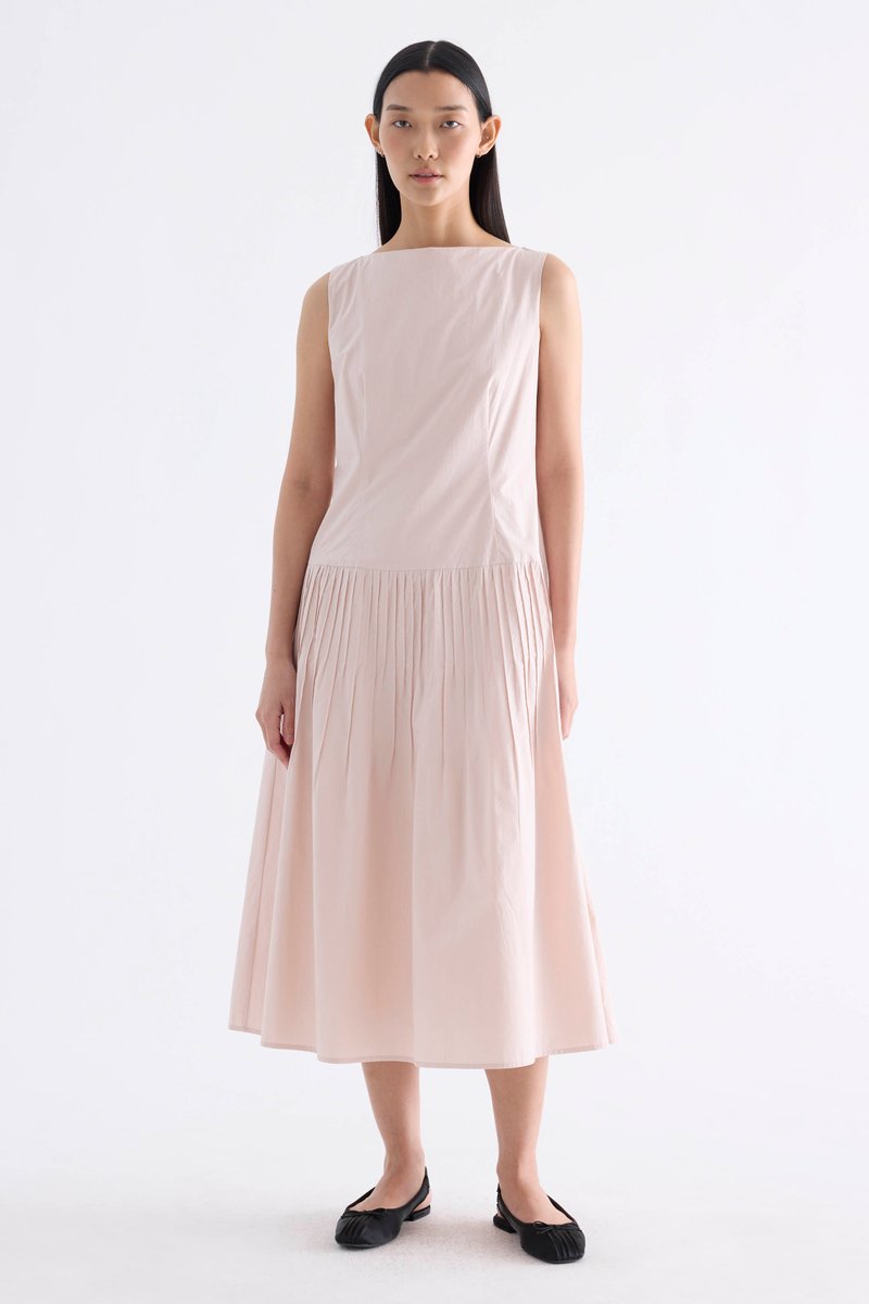 Geneviv Pleat Waist Dress
