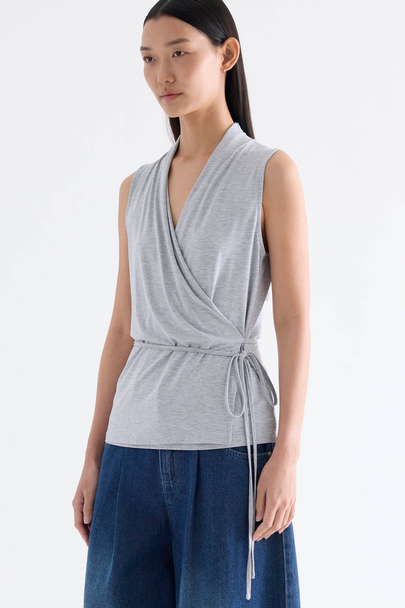 Verda Wrap-Tie Top