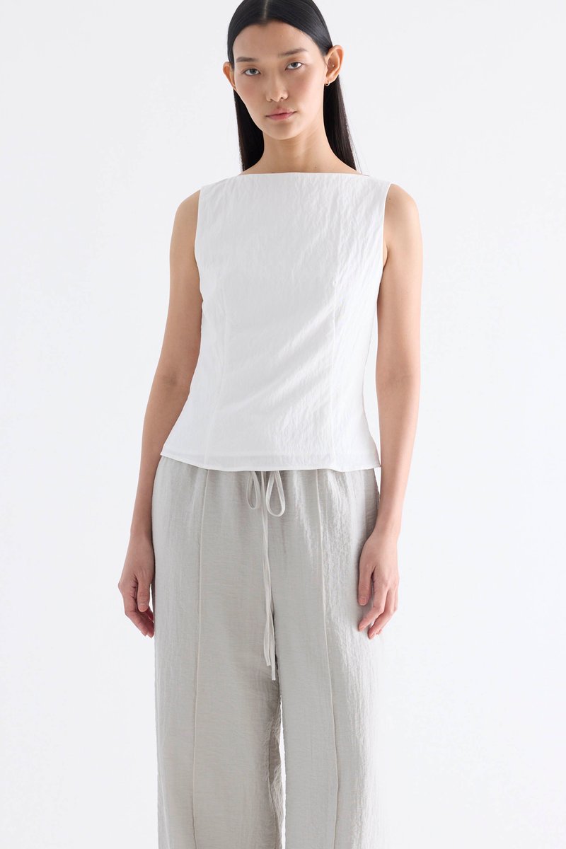 Adrina Boat-Neck Top