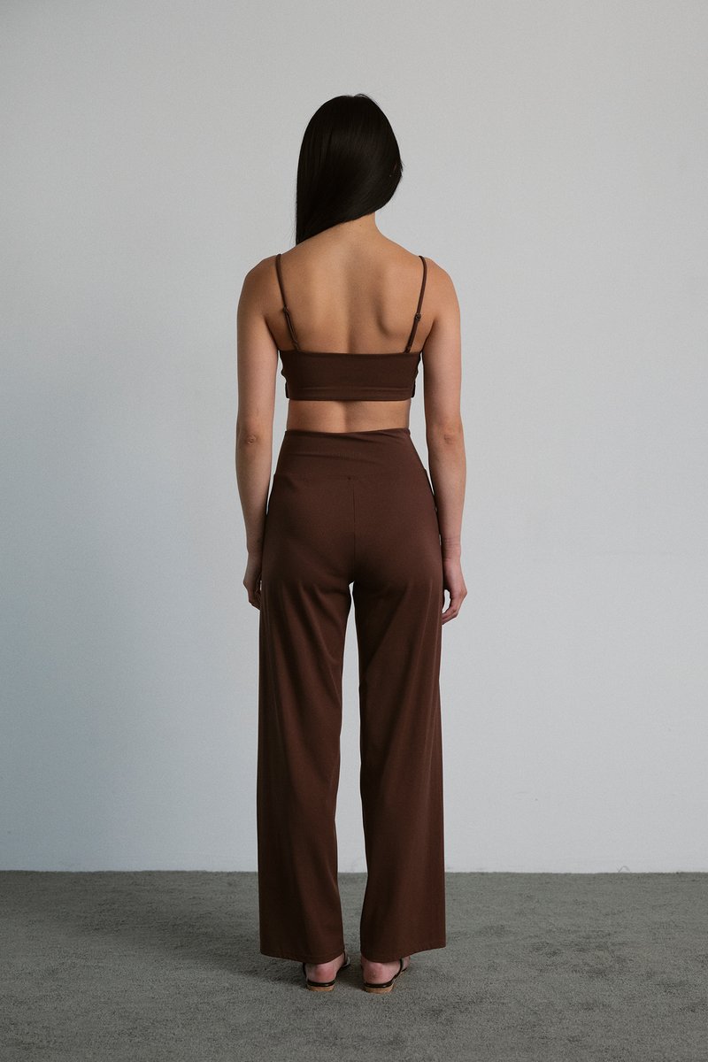 High Rise Wide Leg Pants
