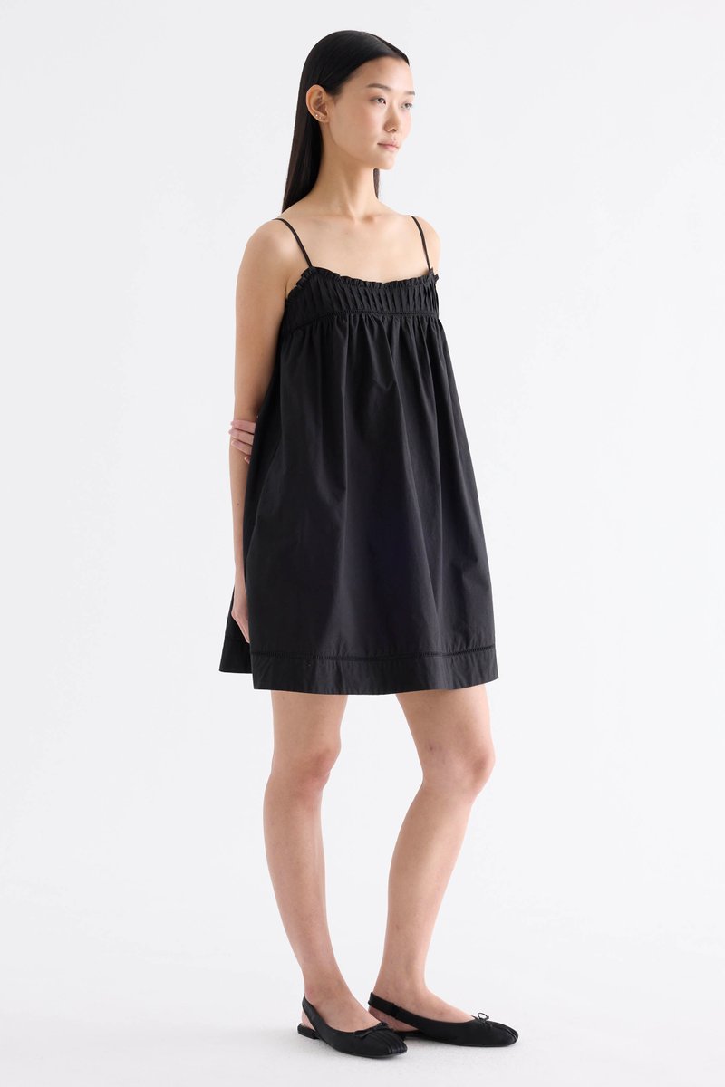 Amberlyn Pin Tuck Empire Dress