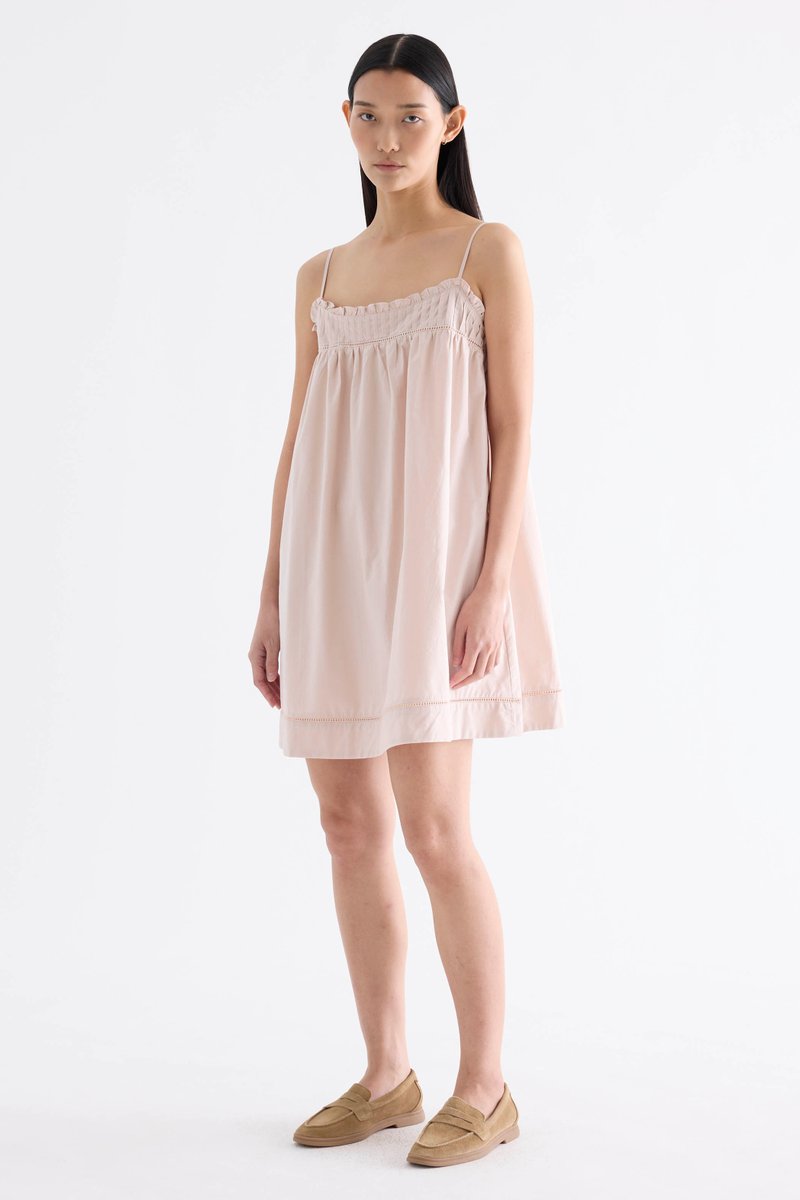 Amberlyn Pin Tuck Empire Dress