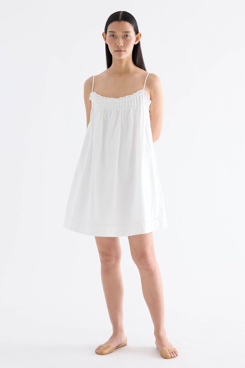 Amberlyn Pin Tuck Empire Dress