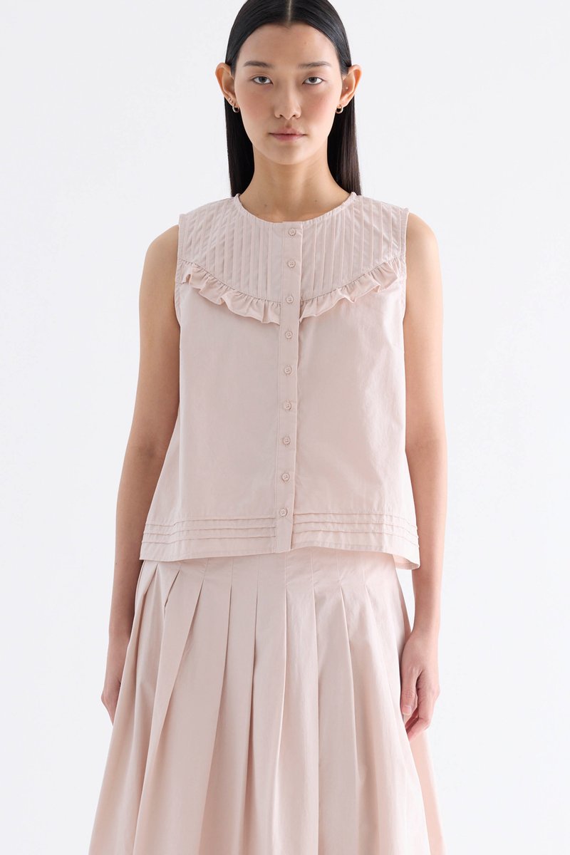 Freja Pintuck Yoke Top