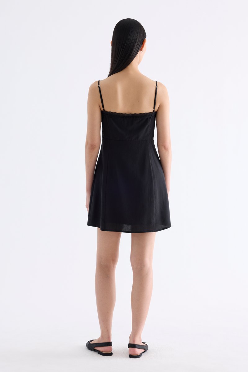 Quinelle Lace Trim Dress