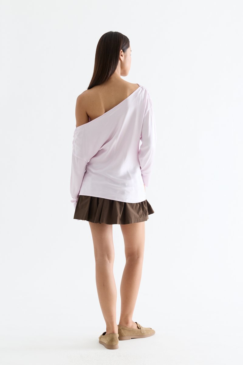 Camley Asymmetric Off Shoulder Top