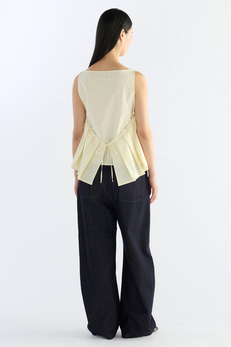 Alba Pleat Tie Back Top