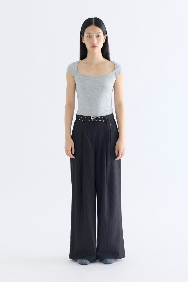 Sharelle High-Rise Pleat Pants