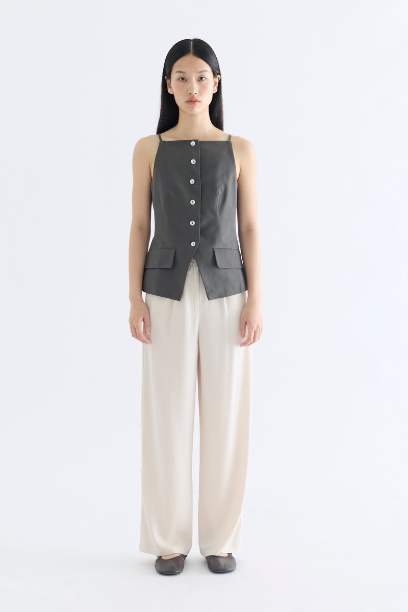 Tamie Straight Neck Waistcoat