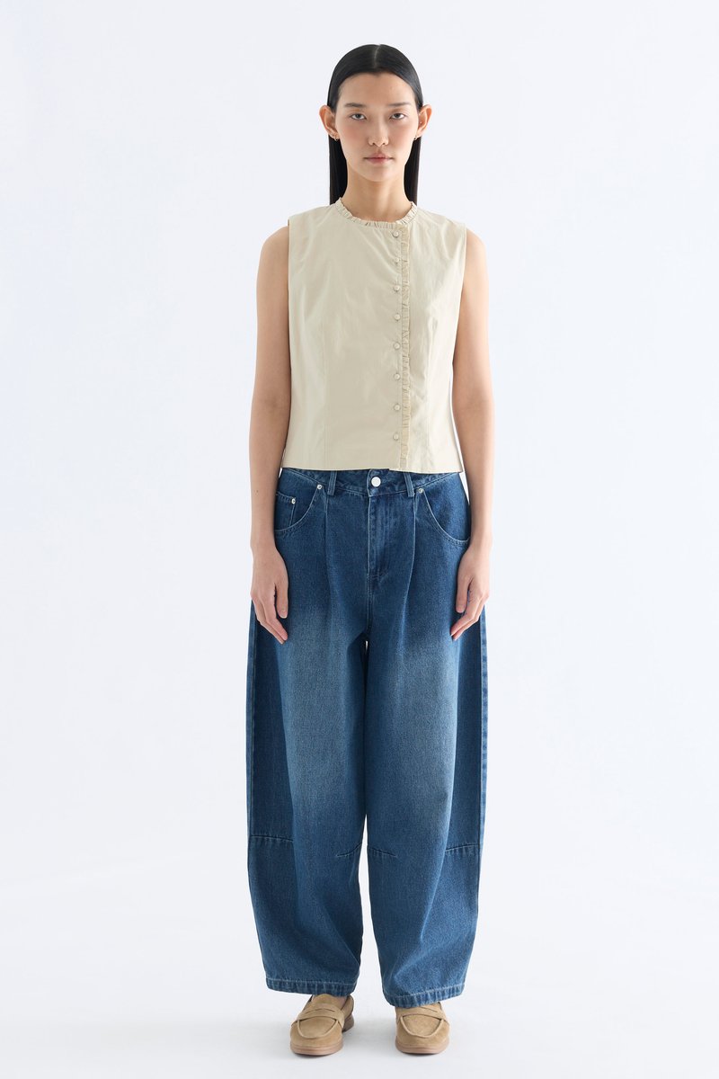 Gisella Ruffle-Trim Top