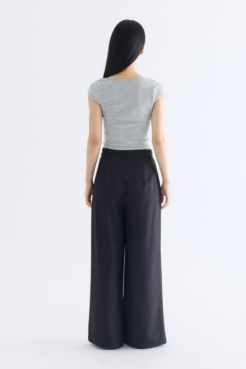 Sharelle High-Rise Pleat Pants