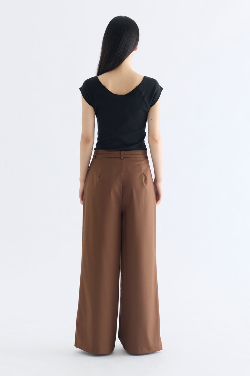 Sharelle High-Rise Pleat Pants